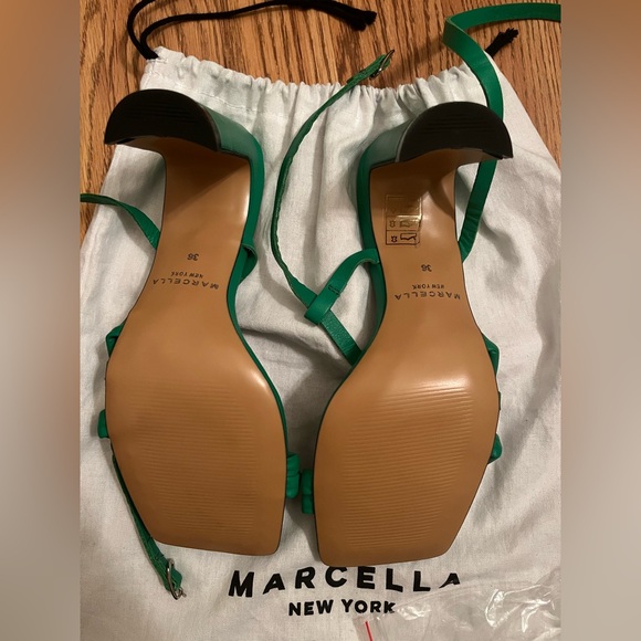 💚NWOT Marcella NYC - 3” Valerie Sandals - Spring Green - Size 6 - Picture 12 of 14